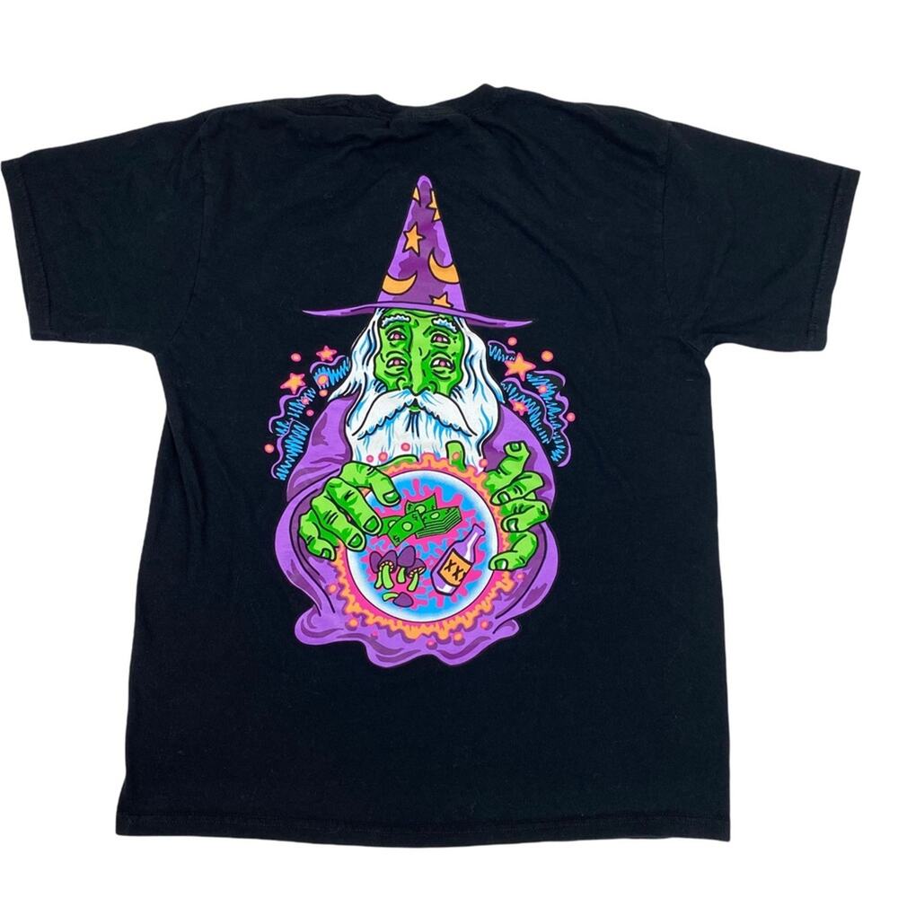 A-lab wizard fortune teller graphic t-shirt size L